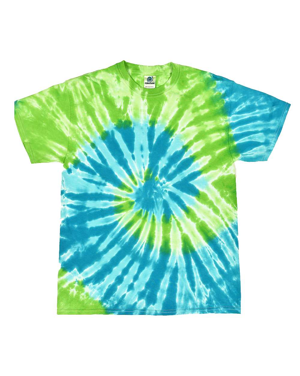 Colortone Unisex Multi-Color Tie-Dyed T-Shirt. 1000 - St Lucia