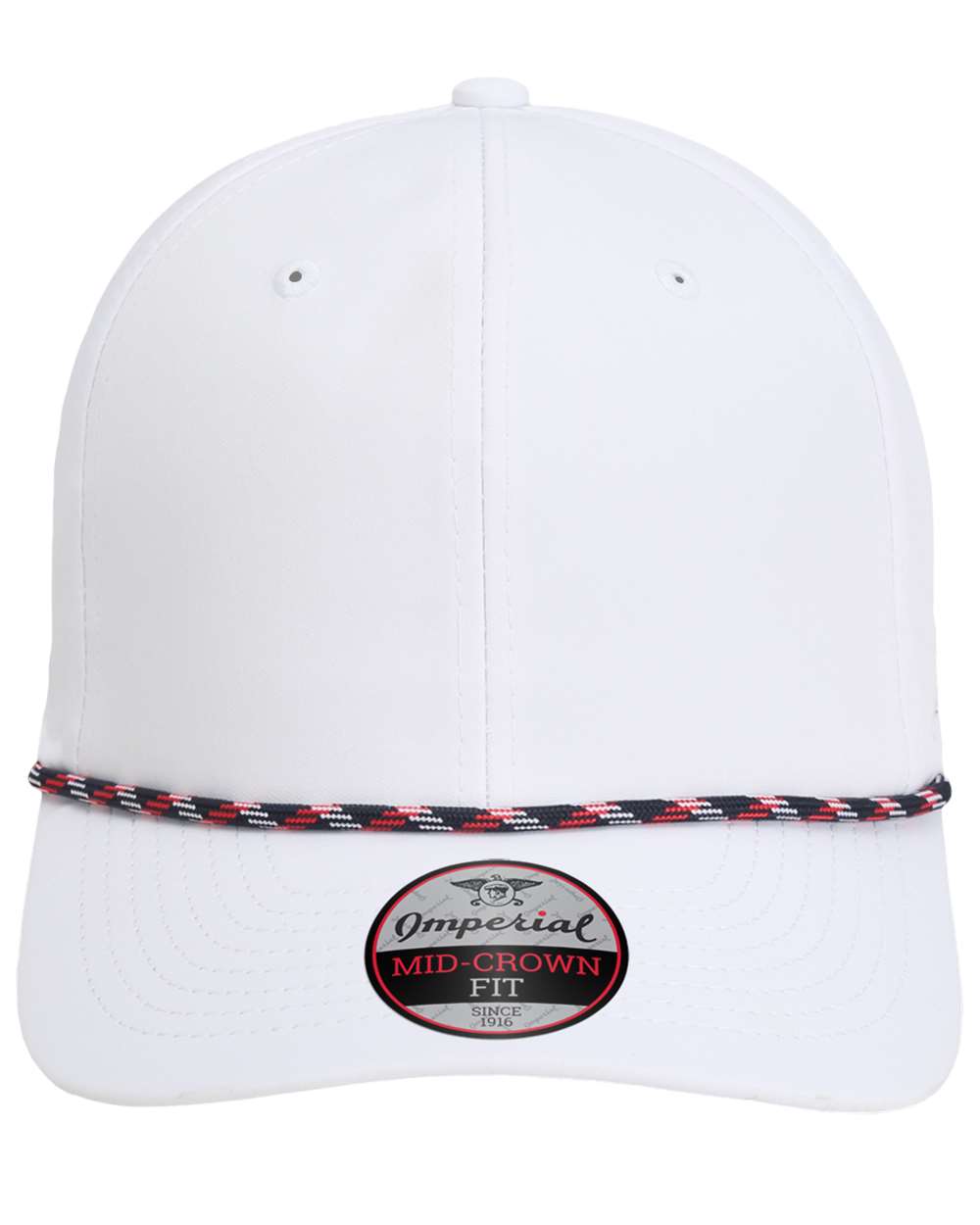Imperial The Wingman Cap. 7054 - White/ Navy/ White/ Red