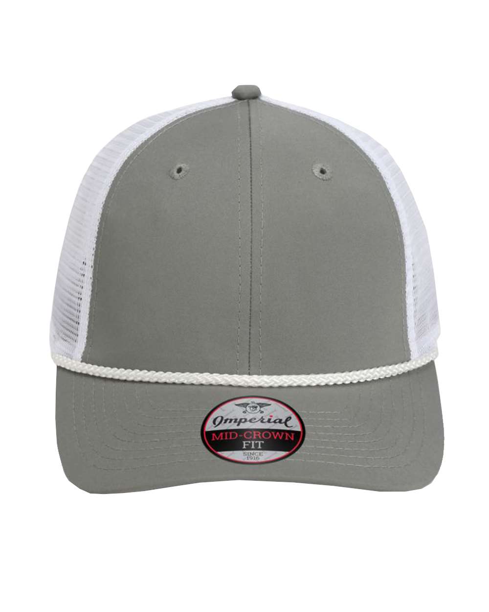 Imperial The Night Owl Performance Rope Cap. 7055 - Grey/ White