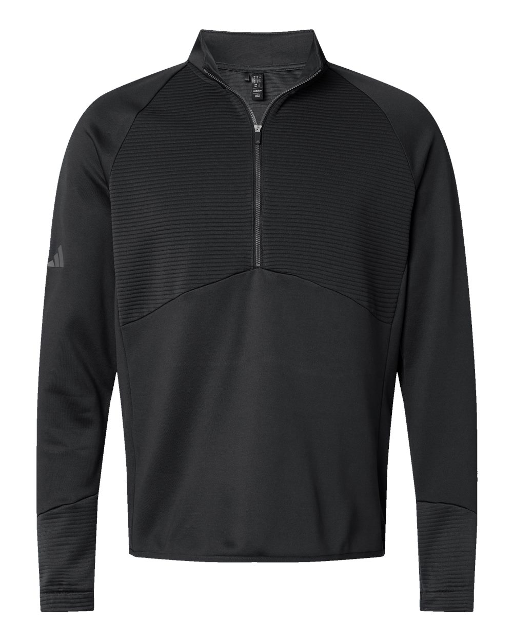 Adidas Men's Performance Quarter-Zip Pullover. A587 - Black