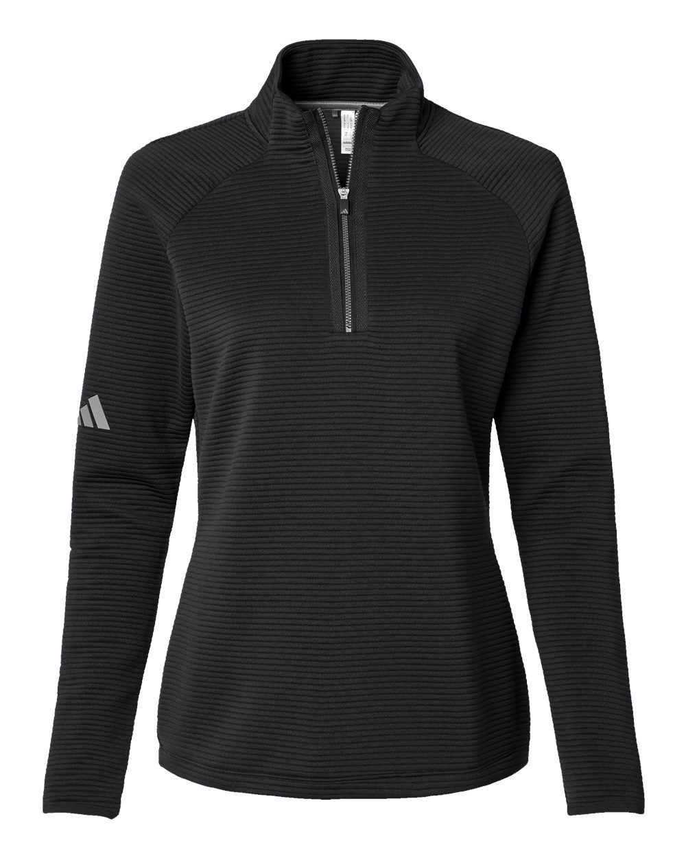 Adidas Women's Spacer Quarter-Zip Pullover. A589 - Black