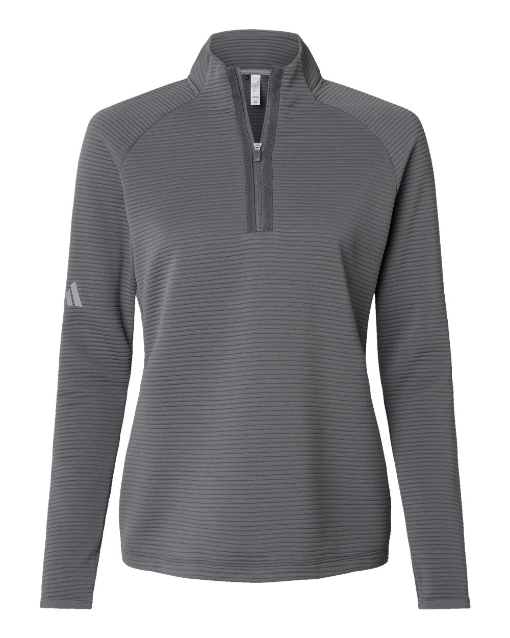 Adidas Women's Spacer Quarter-Zip Pullover. A589 - Grey Five