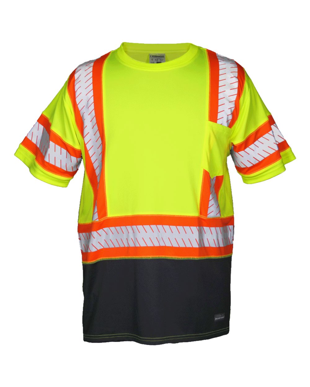 Kishigo Unisex DOT Class 3 T-Shirt. 9179 - Lime