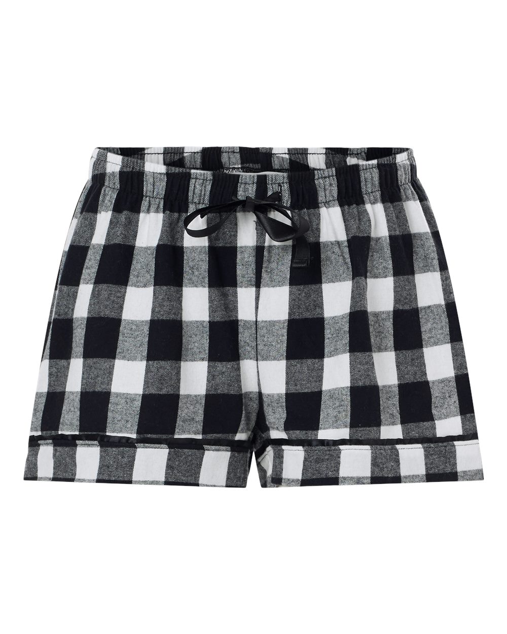 Boxercraft Women's Flannel Shorts. BW6501 - Black/ White Buffalo Plaid