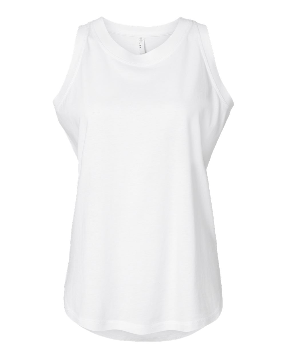 LAT Women's Relaxed Fine Jersey Tank. 3592 - White
