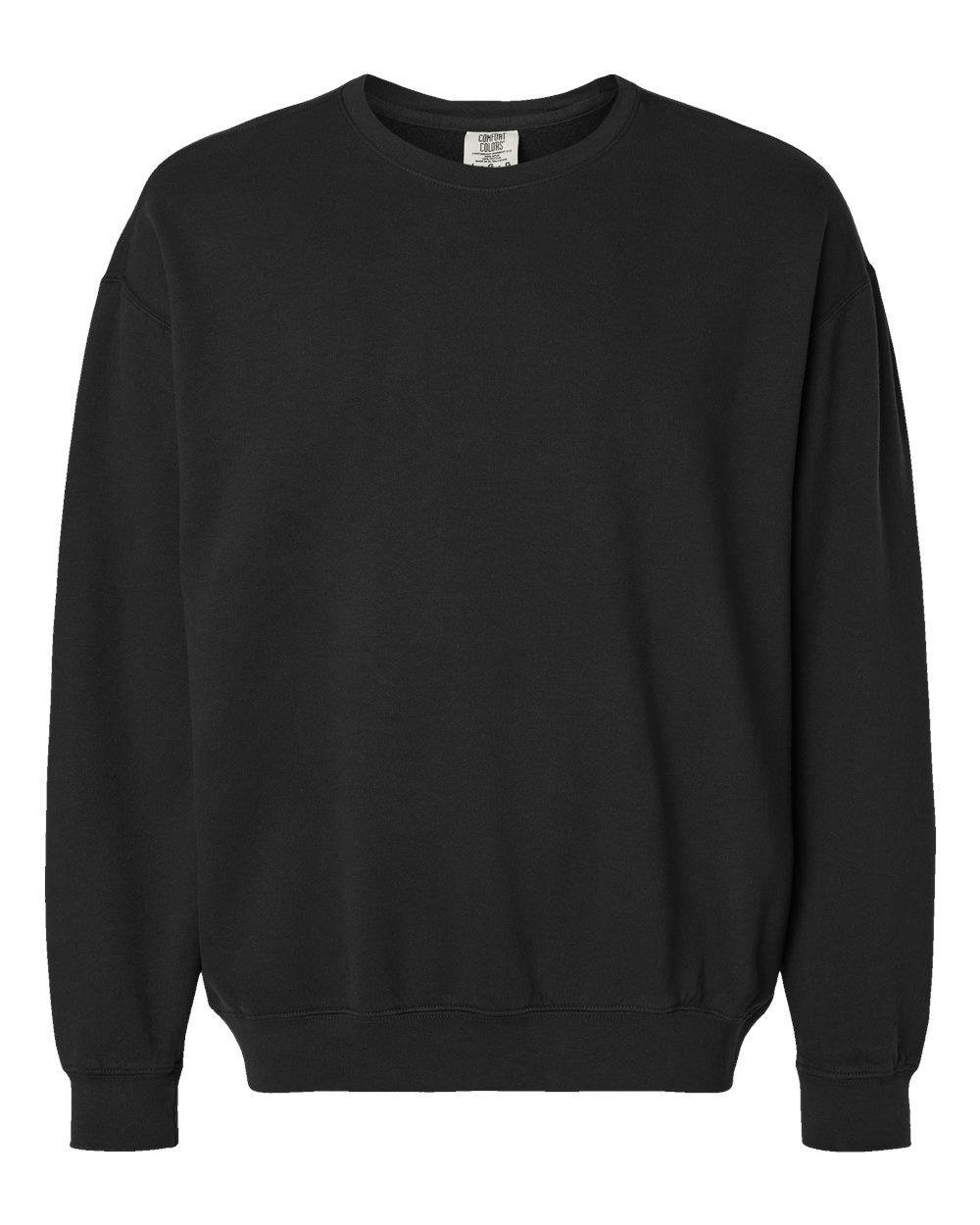 Comfort Colors Unisex Garment-Dyed Lightweight Crewneck Sweatshirt. 1466 - Black