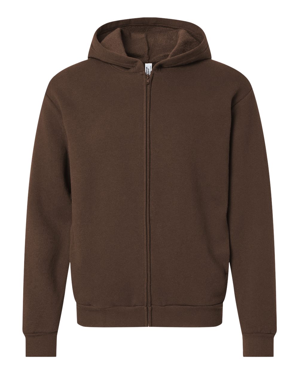 American Apparel Unisex ReFlex Fleece Full-Zip Hoodie Sweatshirt. RF497 - Brown