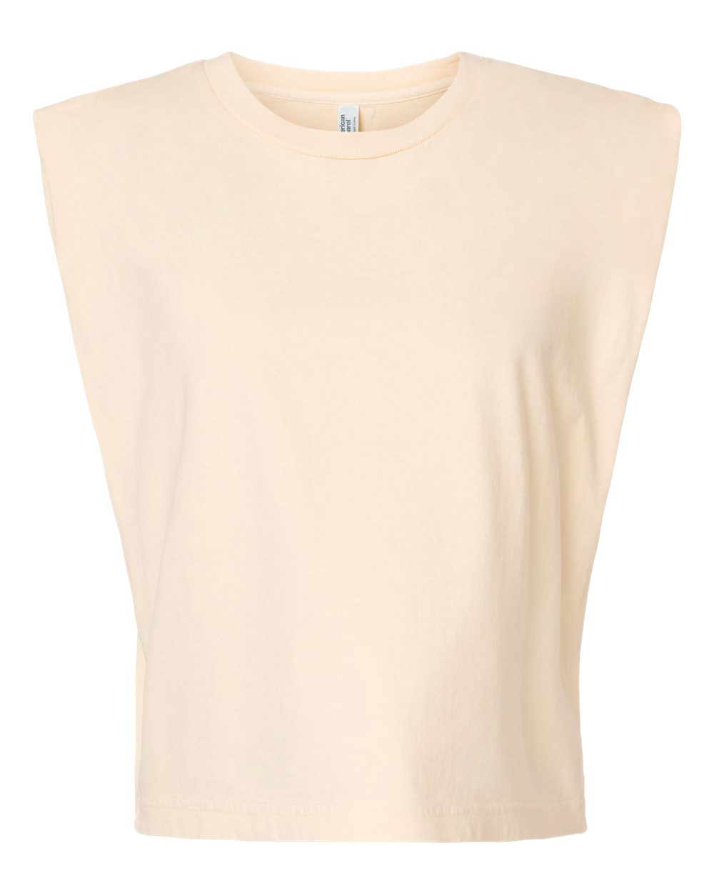 American Apparel Women's Heavyweight Cotton Garment-Dyed Muscle Tee. 307GD - Faded Cream