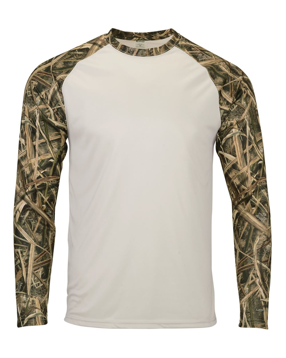 Paragon Men's Jackson Mossy Oak Colorblocked Long Sleeve T-Shirt. 236 - Shadow Grass