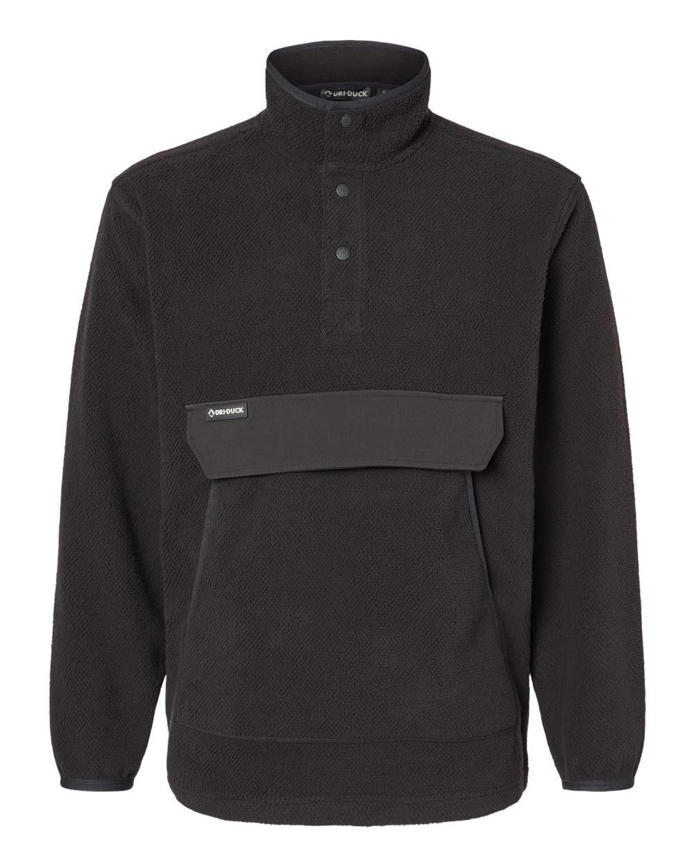 DRI DUCK Men's Timber Mountain Fleece Pullover. 7356 - Black