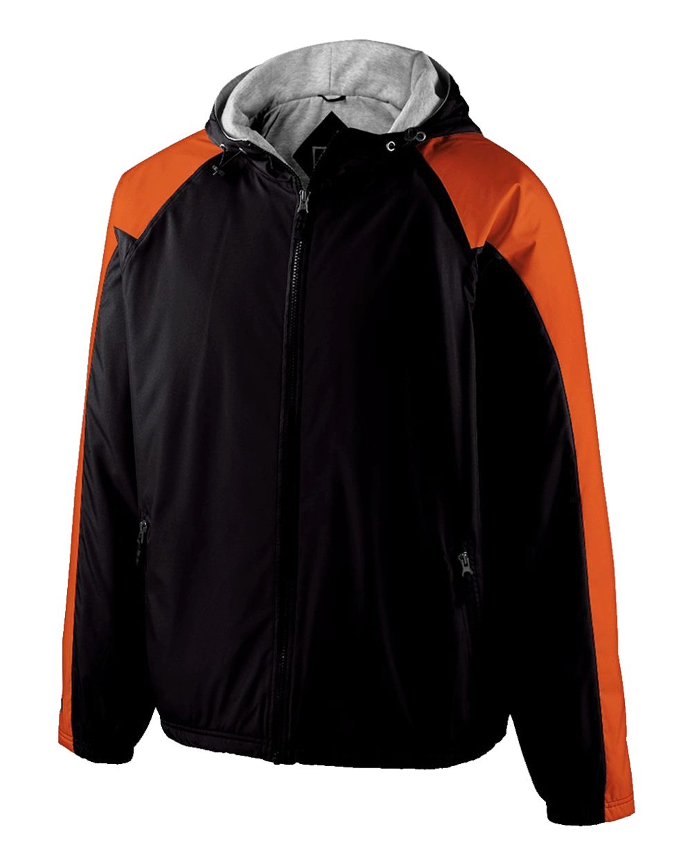 Holloway Youth Homefield Hooded Jacket. 229211 - Black/ Orange