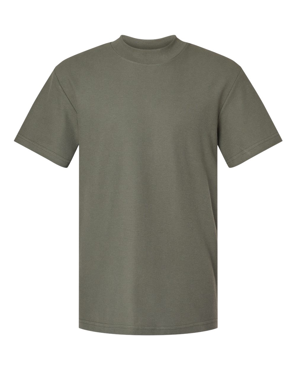 American Apparel Unisex Pique Mock Neck Tee. 1PQ - Lieutenant