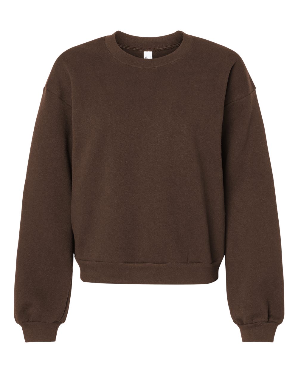 American Apparel Women's ReFlex Fleece Crewneck Sweatshirt. RF494 - Brown