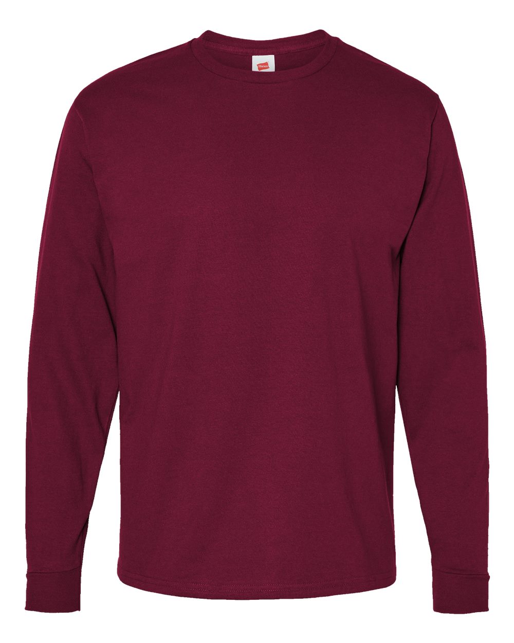Hanes Unisex Essential-T Long Sleeve T-Shirt. 5286 - Athletic Cardinal