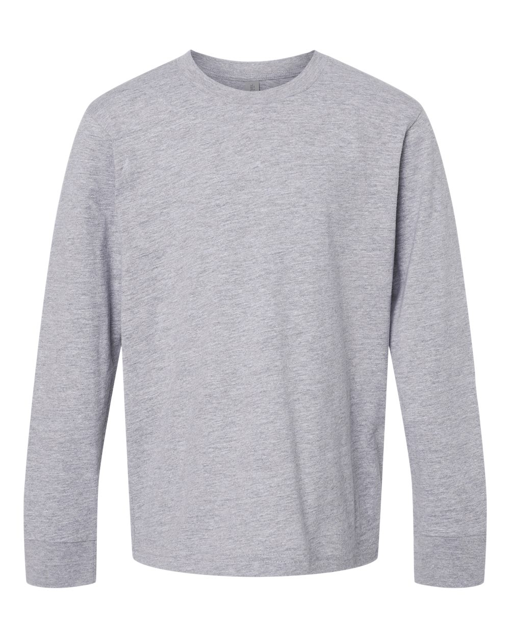 Next Level Youth Cotton Long Sleeve Tee. 3311 - Heather Grey