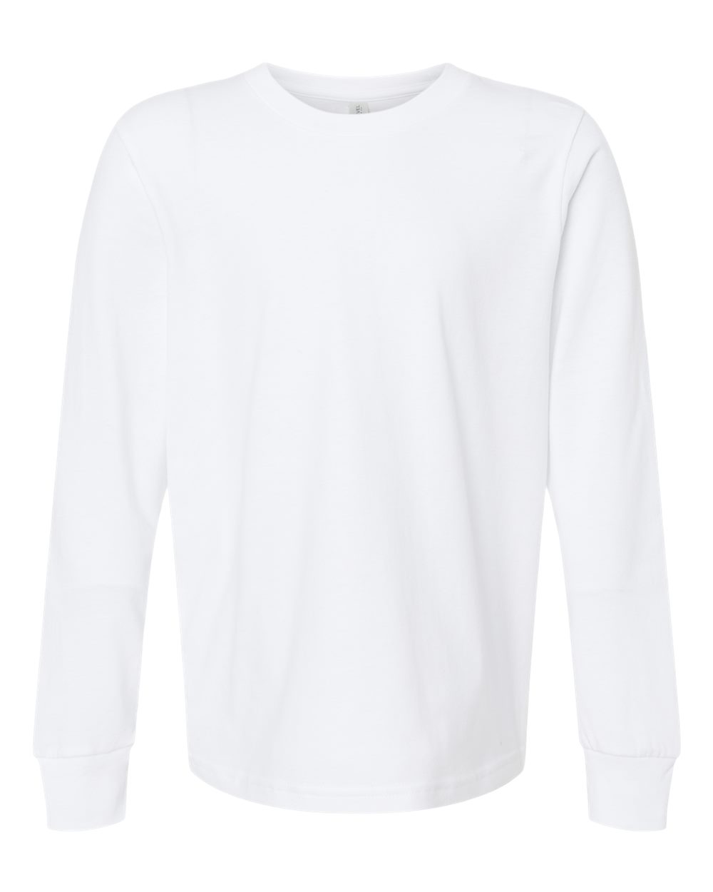 Next Level Youth Cotton Long Sleeve Tee. 3311 - White