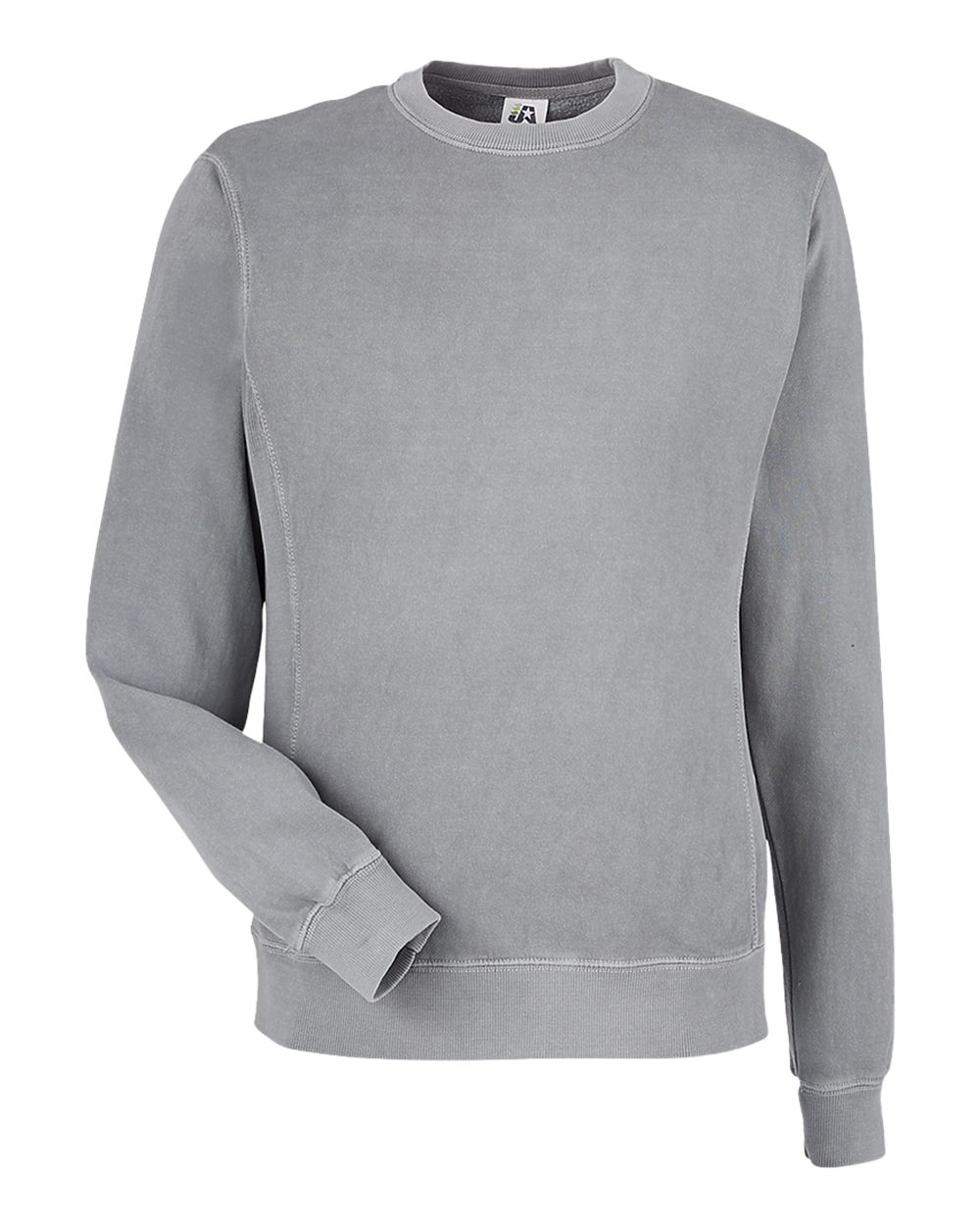 J. America Unisex Pigment-Dyed Fleece Crewneck Sweatshirt. 8731 - Cloud