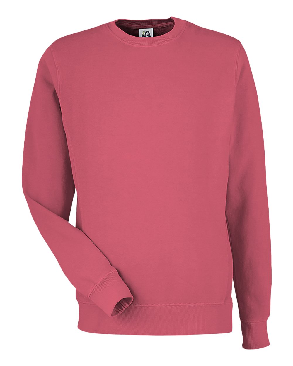J. America Unisex Pigment-Dyed Fleece Crewneck Sweatshirt. 8731 - Garnet