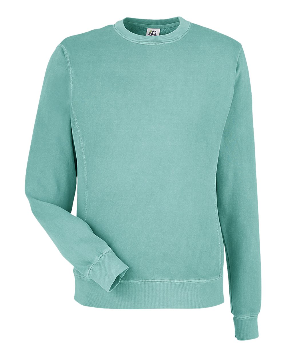 J. America Unisex Pigment-Dyed Fleece Crewneck Sweatshirt. 8731 - Marine