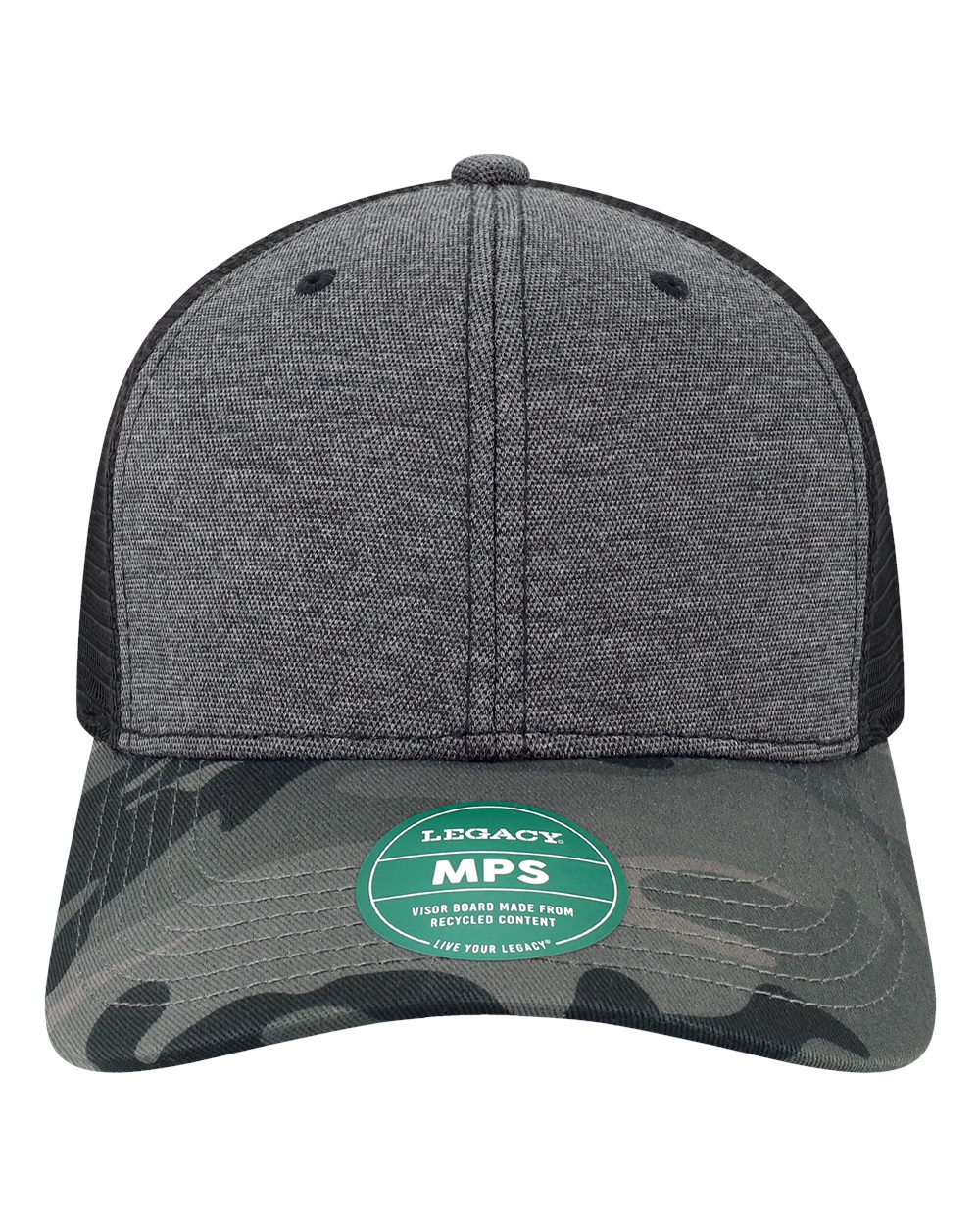 LEGACY Mid-Pro Snapback Trucker Cap. MPS - Black/ Camo