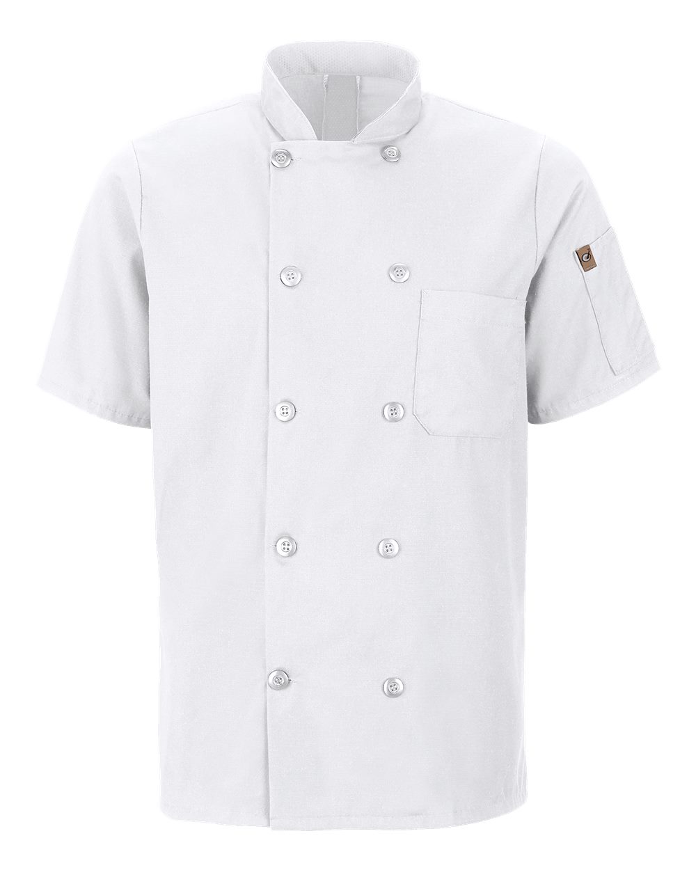 Chef Designs Mimix™ Short Sleeve Chef Coat with OilBlok. 046X - White