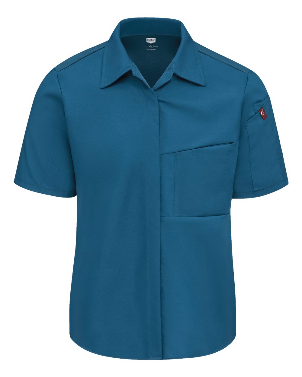 Chef Designs Women's Poplin Airflow Cook Shirt with OilBlok. 501W - Teal