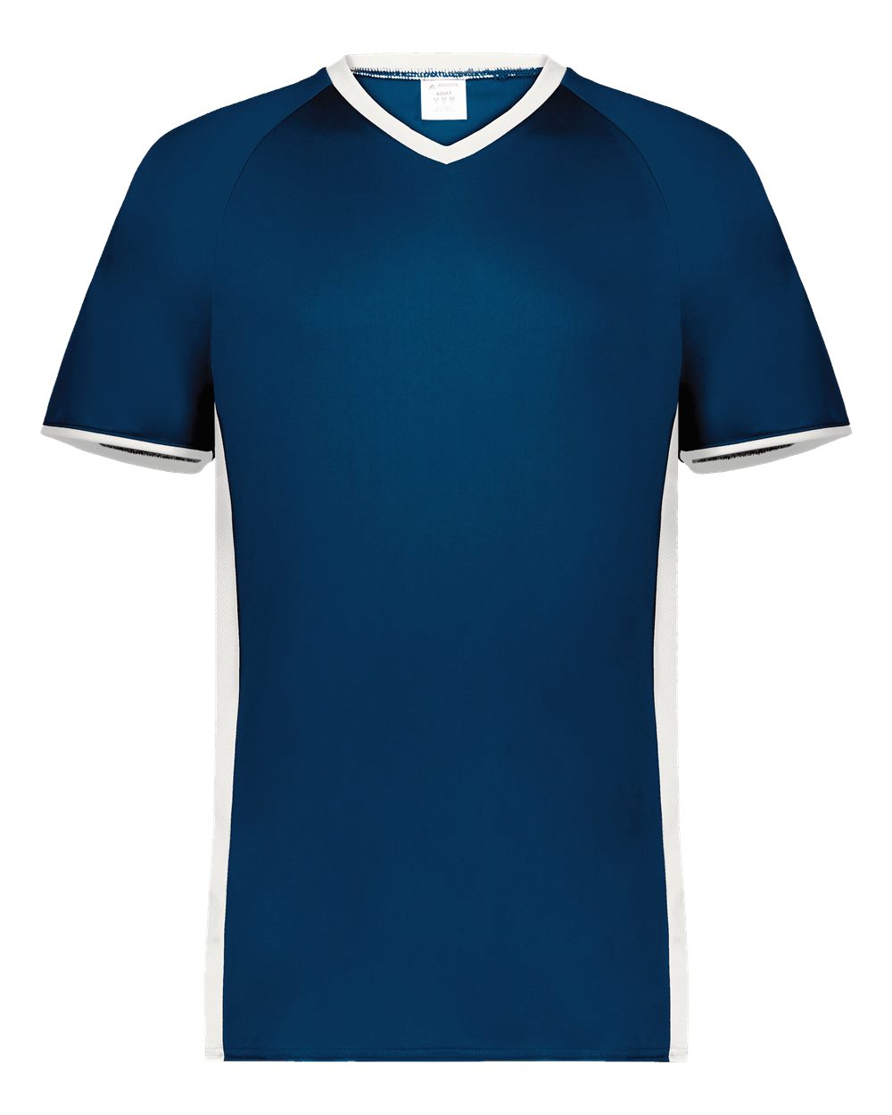 Augusta Sportswear Men's Cutter V-Neck Jersey. 6907 - Navy/ White