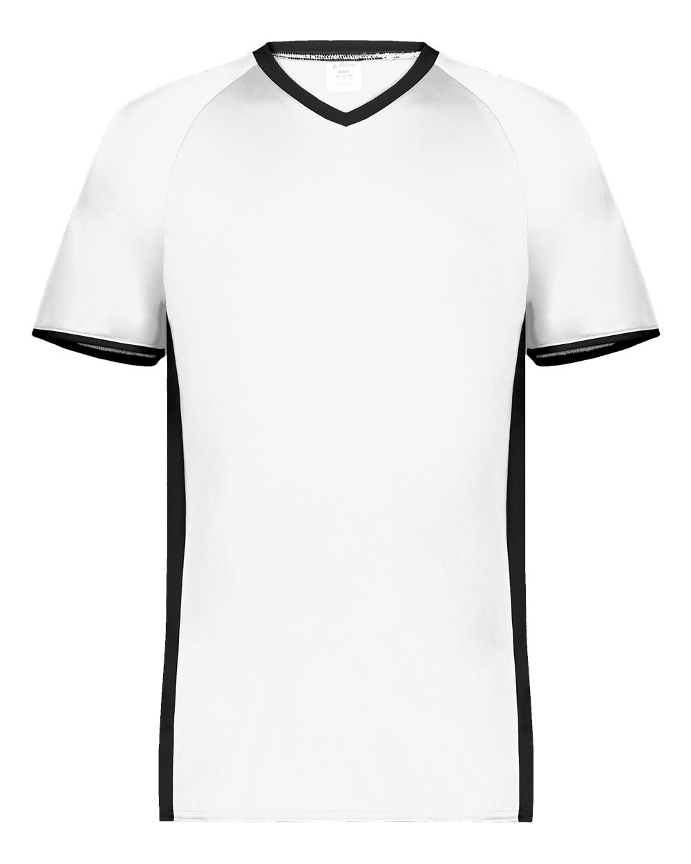 Augusta Sportswear Men's Cutter V-Neck Jersey. 6907 - White/ Black
