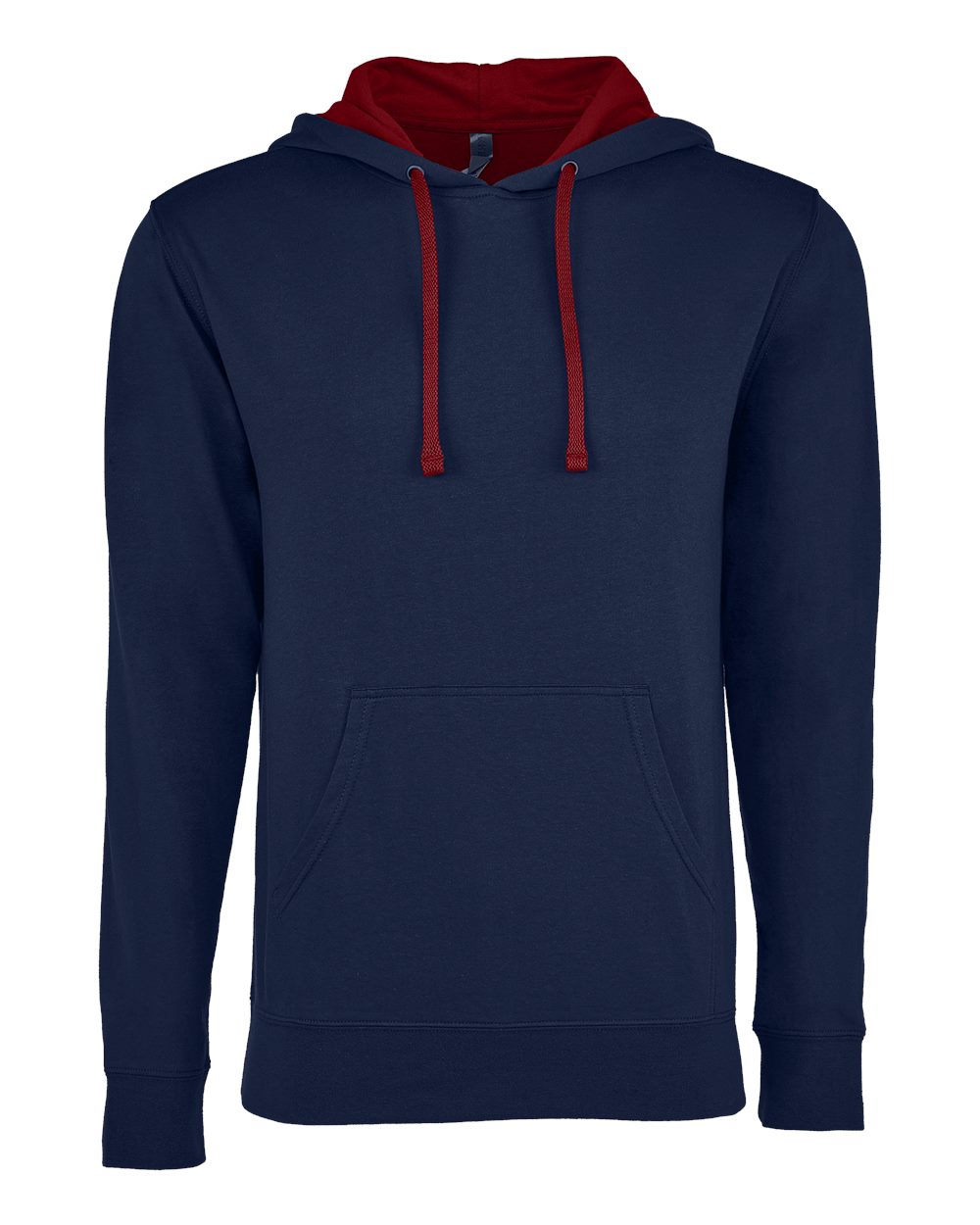 Next Level Unisex Laguna Hoodie Sweatshirt. 9301 - Midnight Navy/ Cardinal