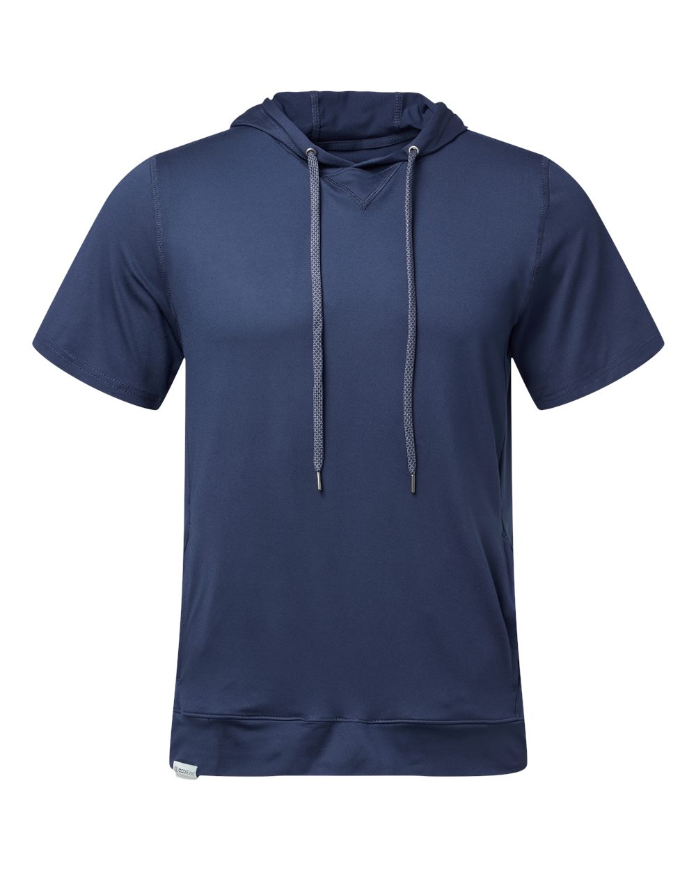 Holloway Men's Eco Revive™ Ventura Soft Knit Short Sleeve Hooded Sweatshirt. 222505 - Navy