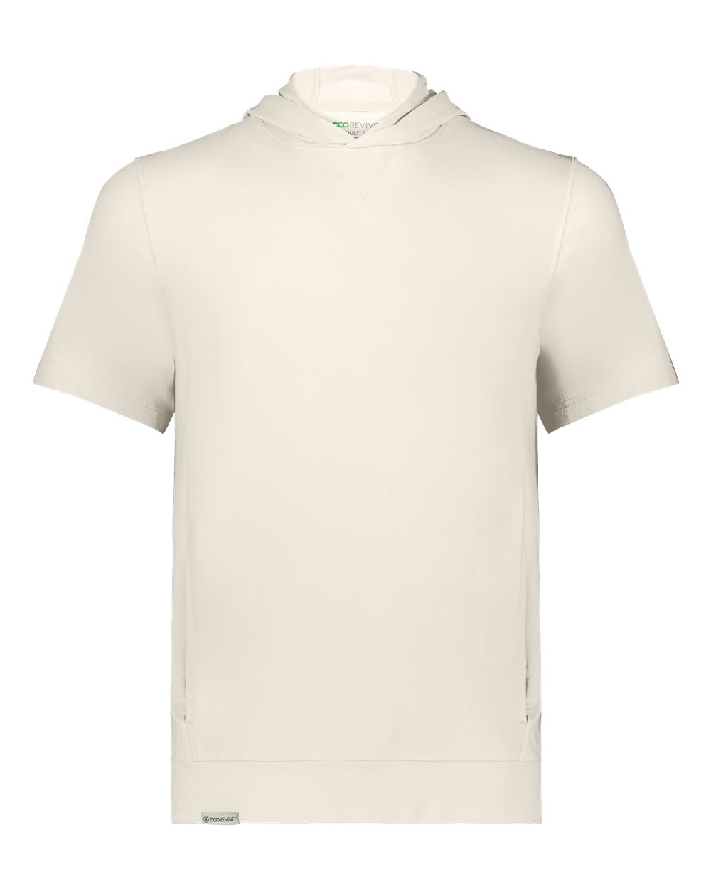 Holloway Youth Eco Revive™ Ventura Soft Knit Short Sleeve Hooded Sweatshirt. 222605 - Birch