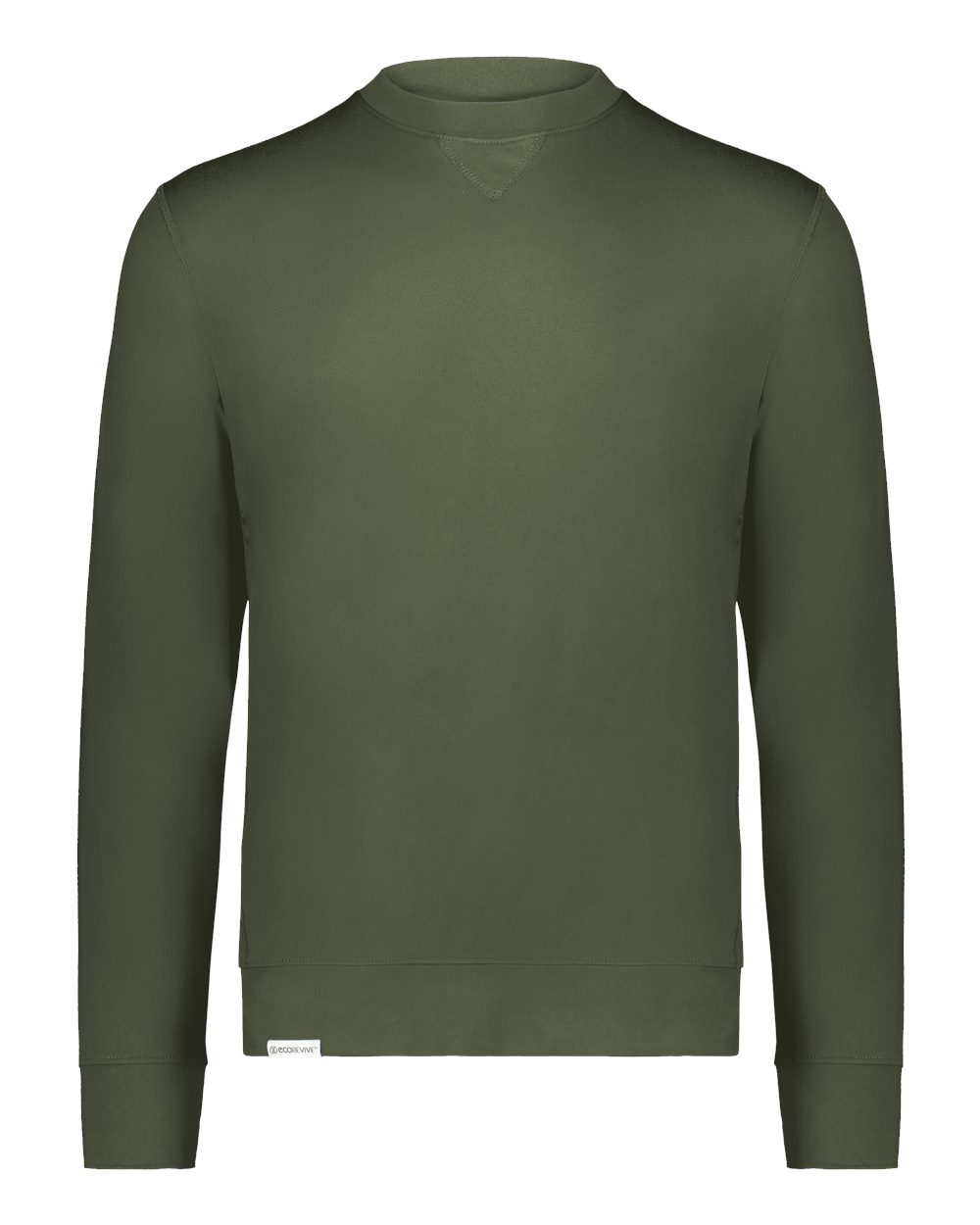 Holloway Unisex Eco Revive™ Ventura Soft Knit Crewneck Sweatshirt. 223503 - Olive