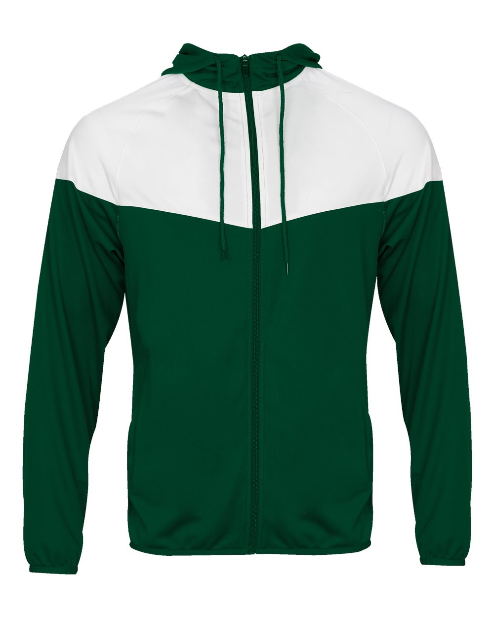 Badger Men's Spirit Outer-Core Jacket. 7722 - Forest/ White