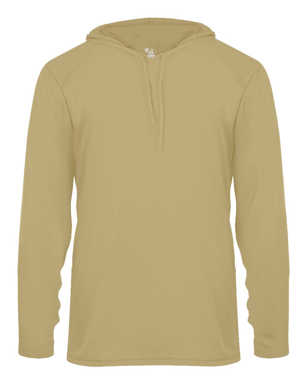 Badger Unisex B-Core Hooded Long Sleeve T-Shirt. 4105 - Vegas Gold