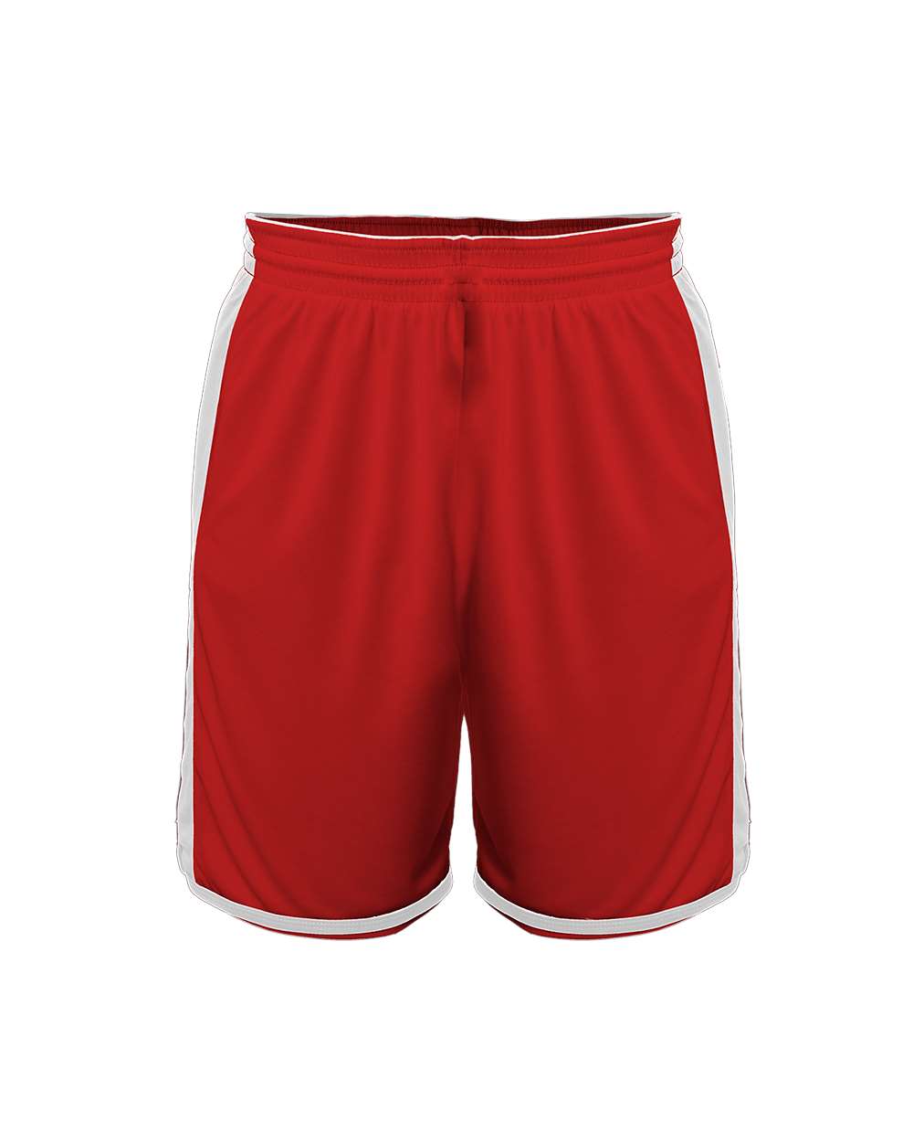 Alleson Athletic Youth Crossover Reversible Shorts. 590PSPY - Red/ White