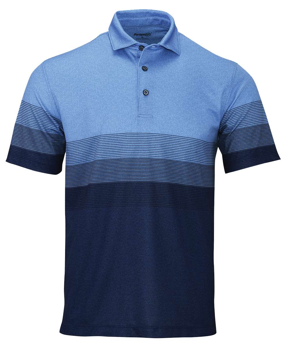 Paragon Men's Belmont Sublimated Heathered Polo. 153 - Blue Heather
