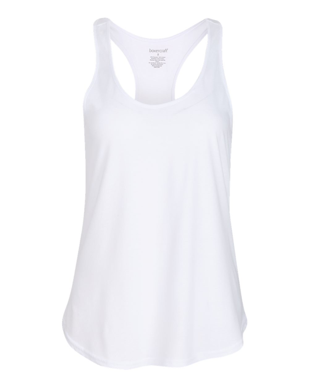 Boxercraft Women's Essential Racerback Tank Top. BW2502 - White