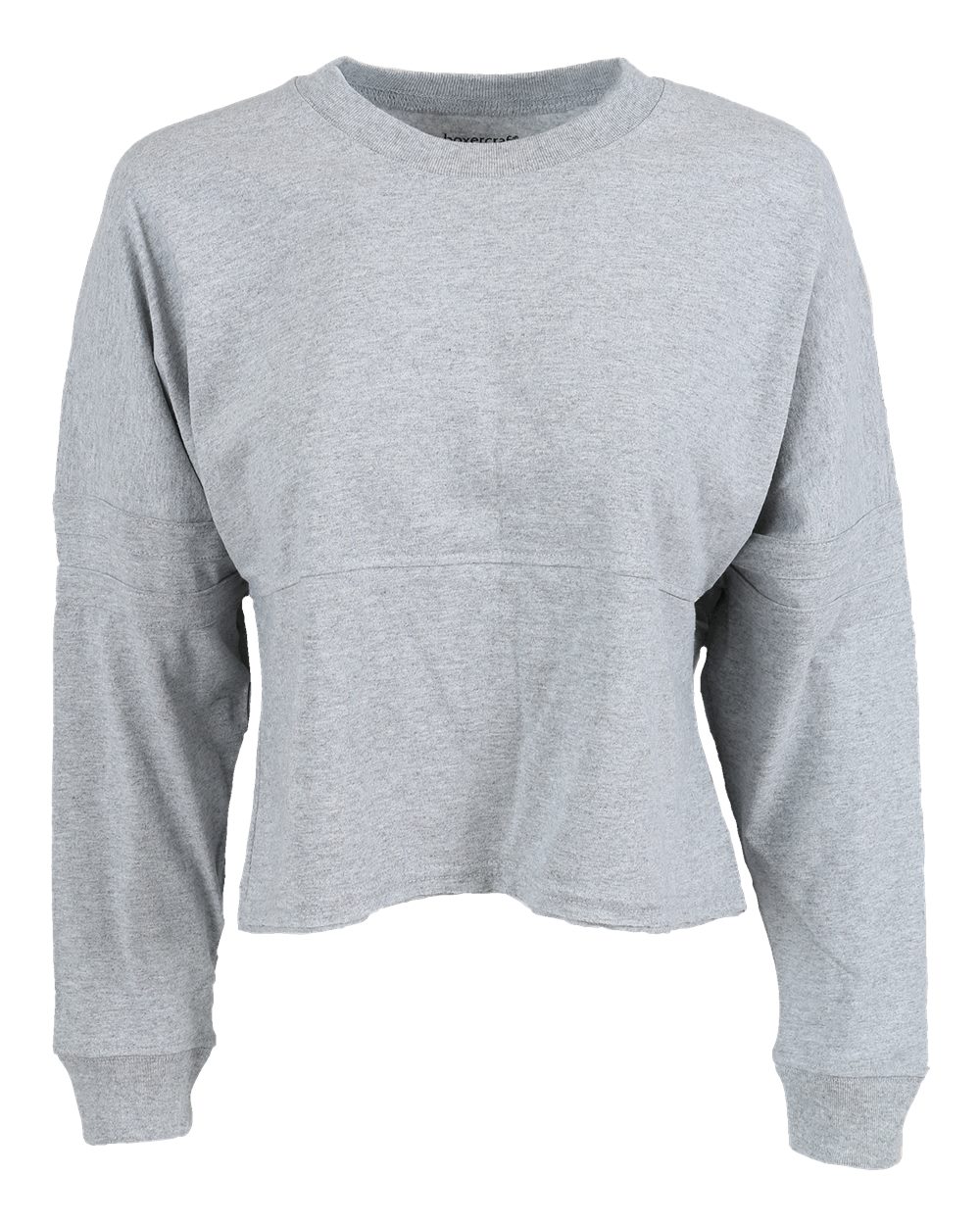 Boxercraft Women's Crop Retro Jesery. BW3515 - Oxford Heather