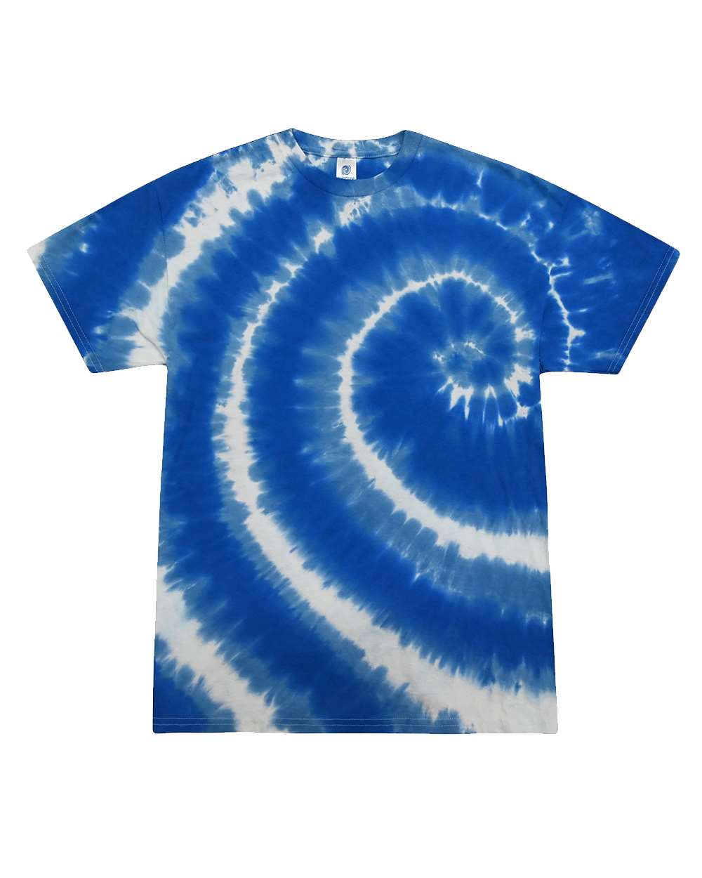 Colortone Unisex Multi-Color Tie-Dyed T-Shirt. 1000 - Swirl Blue