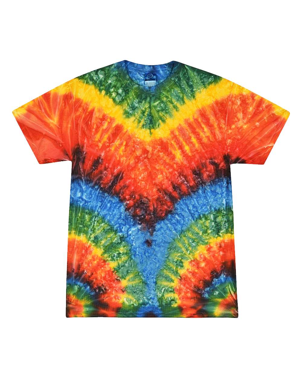Colortone Unisex Multi-Color Tie-Dyed T-Shirt. 1000 - Woodstock