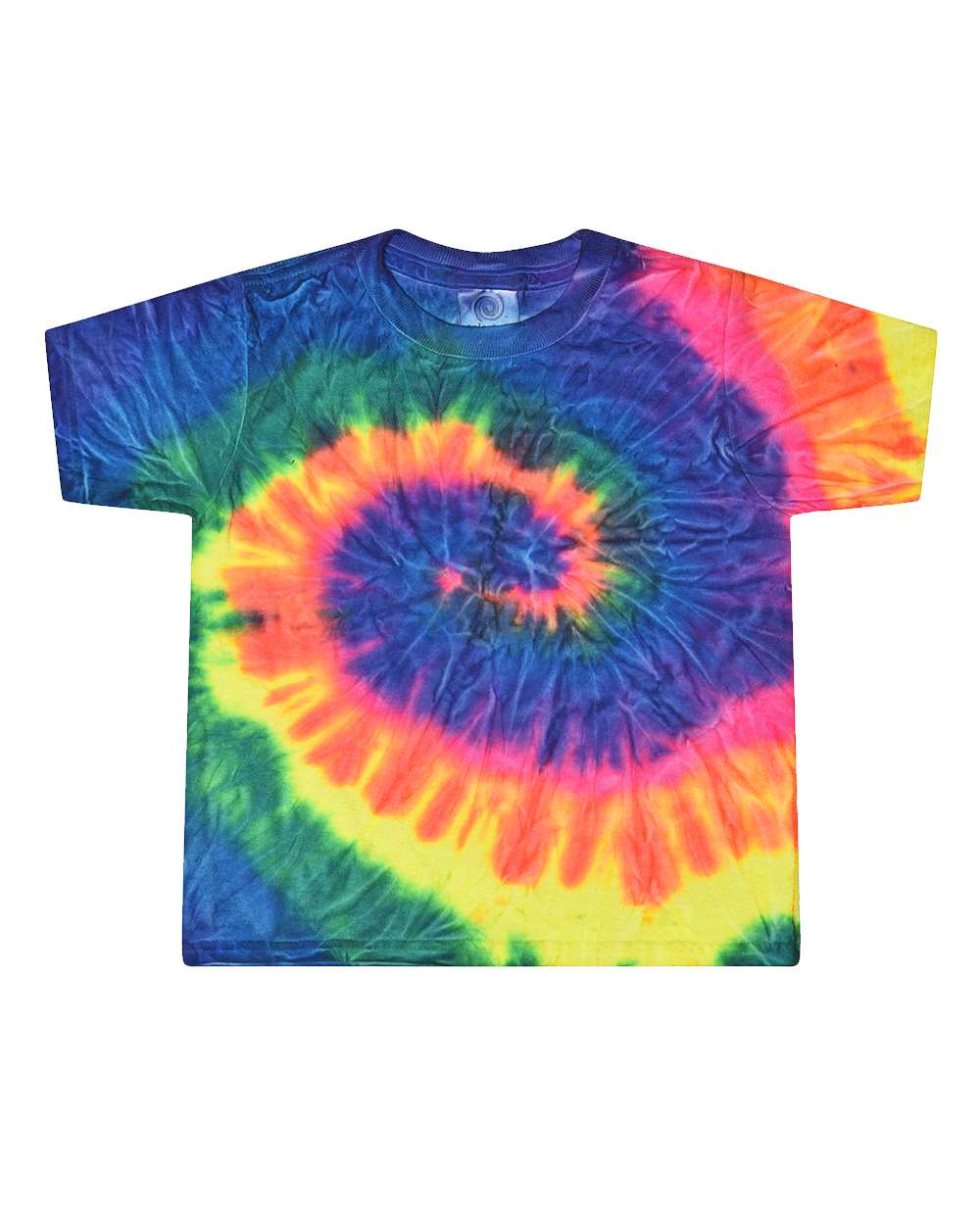 Colortone Toddler Tie-Dyed T-Shirt. 1160 - Neon Rainbow