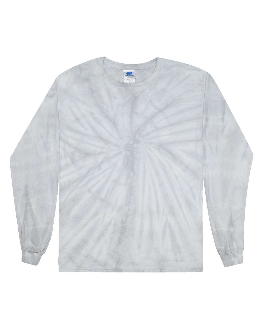 Colortone Unisex Tie-Dyed Long Sleeve T-Shirt. 2000 - Spider Silver