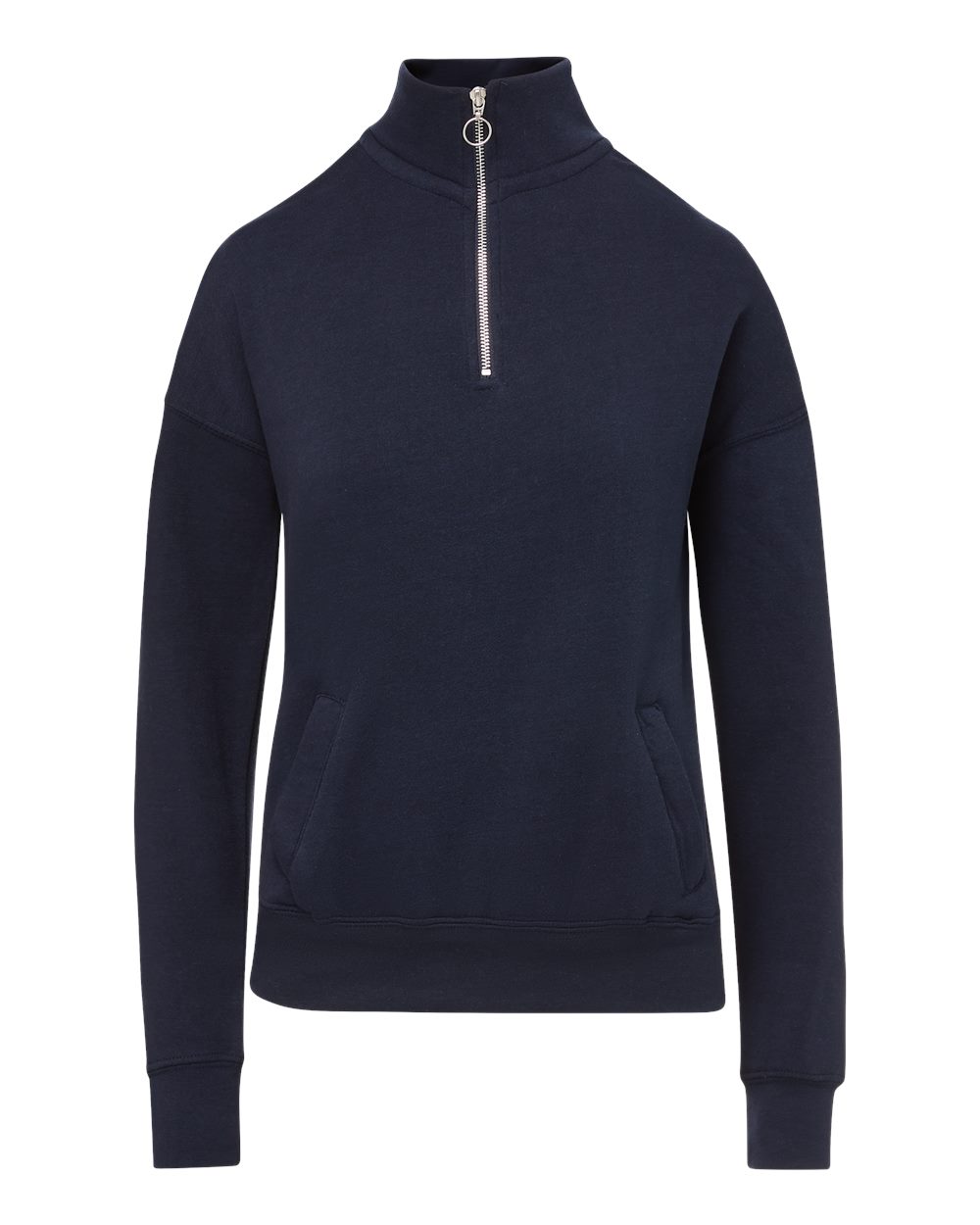 MV Sport Women's Cloud Fleece Quarter-Zip Sweatshirt. W20189 - Navy