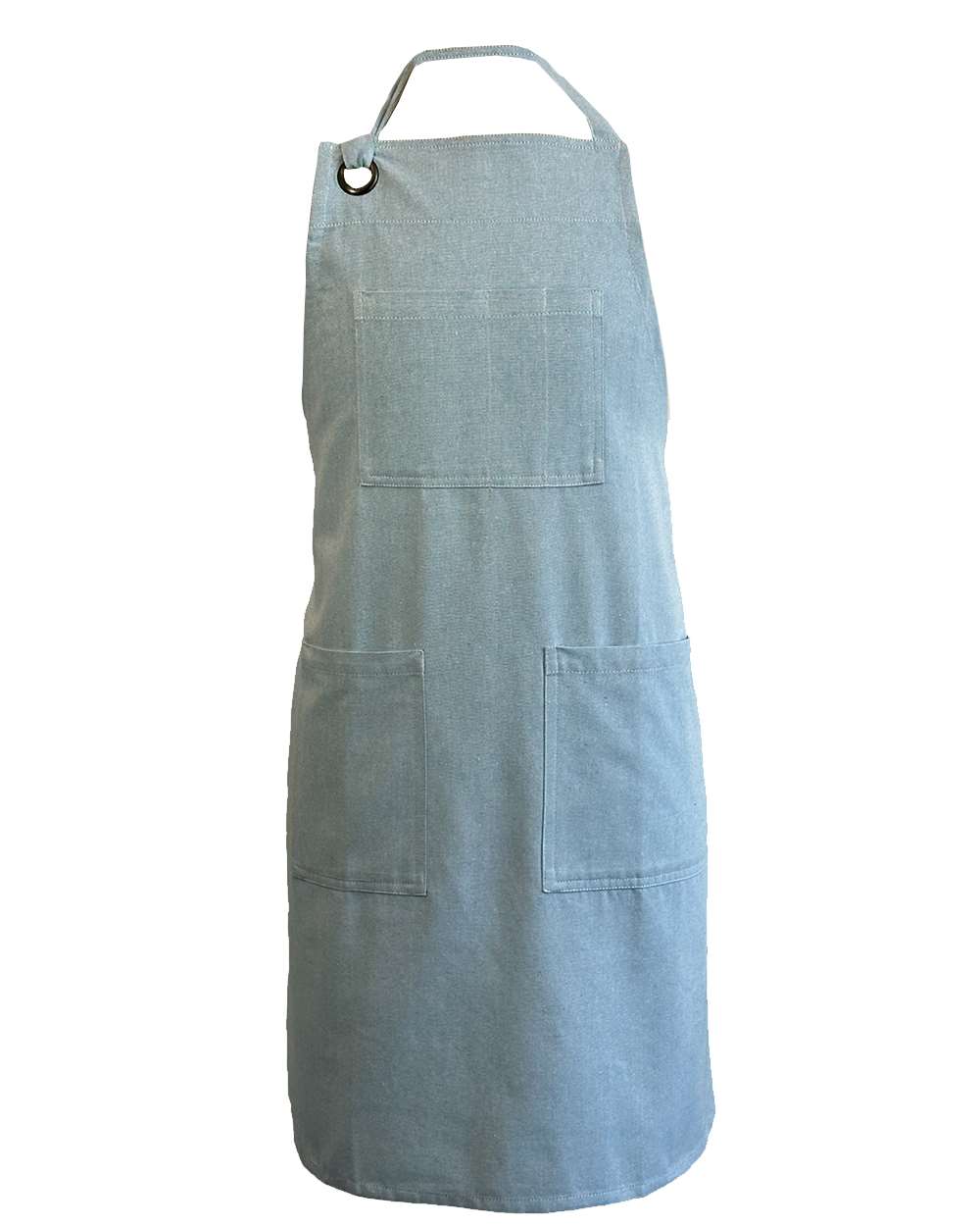 Liberty Bags 5-Pocket Recycled Cotton Apron. 5512 - Light Blue