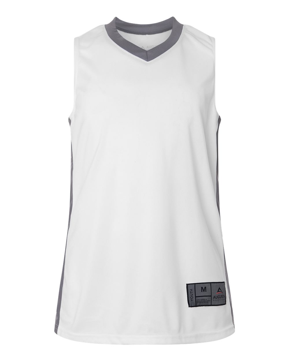 Augusta Sportswear Youth Match-Up Basketball Jersey. 6887 - White/ Graphite