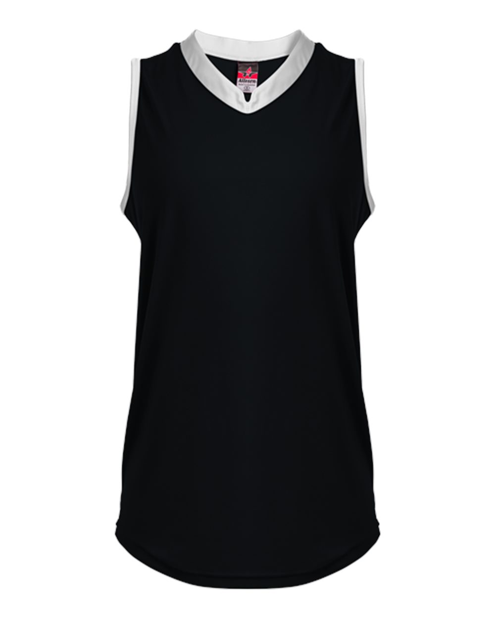 Alleson Athletic Women's Slide Fastpitch V-Neck Sleeveless Jersey. 522XVW - Black/ White