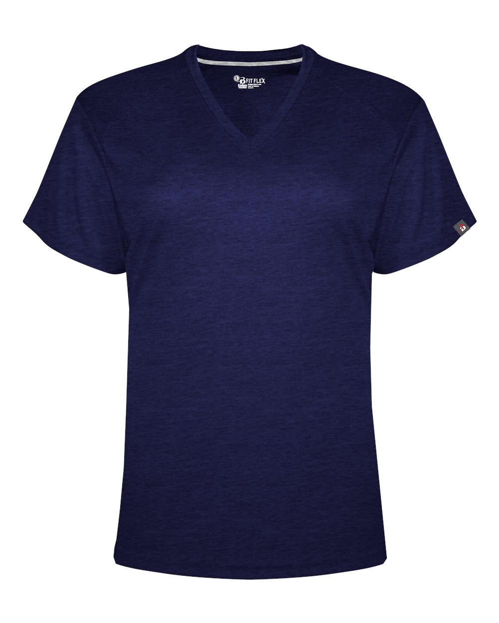Badger Women's FitFlex Performance V-Neck T-Shirt. 1002 - Navy