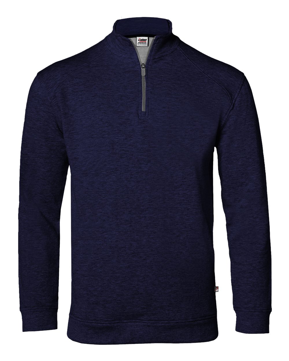 Badger Men's FitFlex French Terry Quarter-Zip Pullover. 1060 - Navy