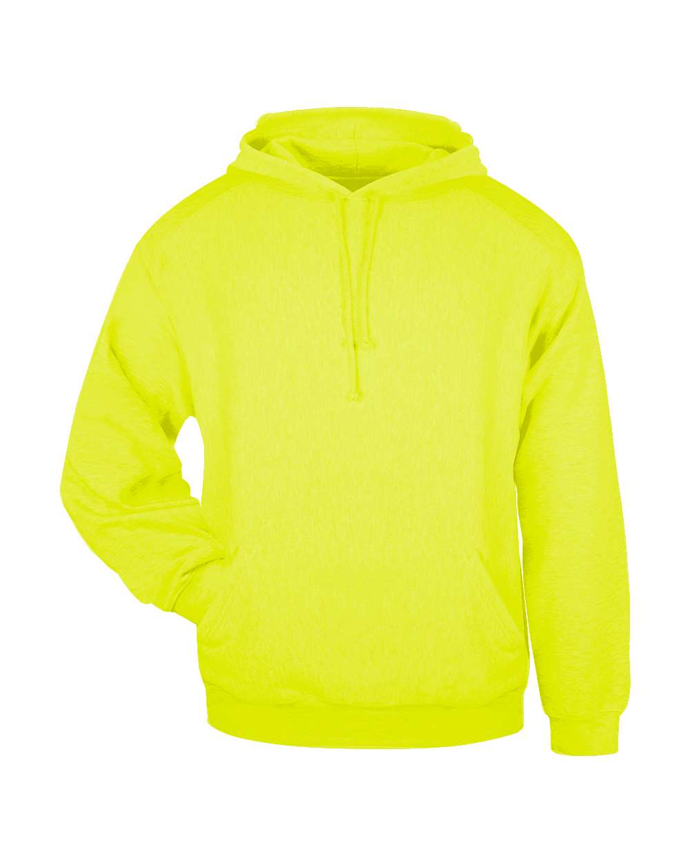 Badger Unisex Hooded Sweatshirt. 1254 - Safety Yellow