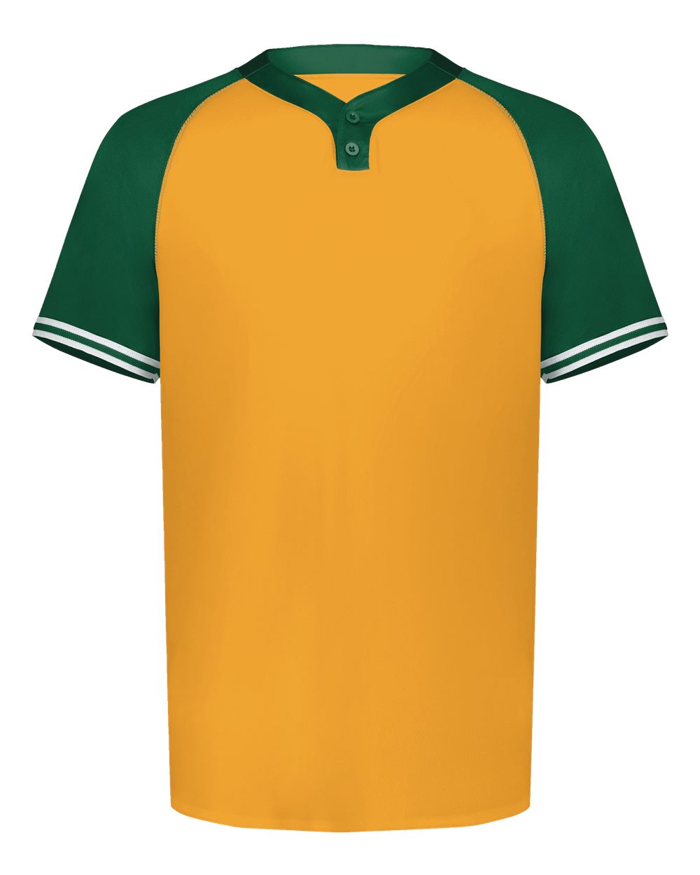 Augusta Sportswear Youth Cutter Henley Jersey. 6906 - Gold/ Dark Green